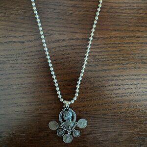 Vintage Cameo Pendant on a Metal Chain